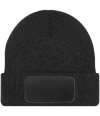 BB440 B440 Beechfield Thinsulate™ Patch Beanie Black colour image
